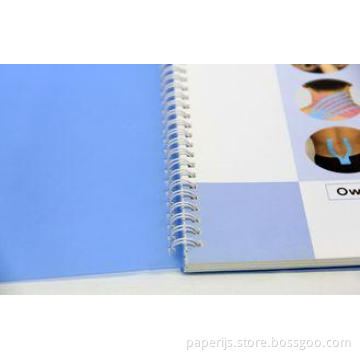 CMYK a4 spiral notebook Art Paper , Cardboard / offset prin